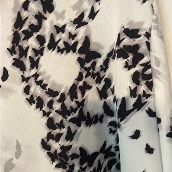 All Saints Monochrome Butterfly Blouse - Picture 7 of 7